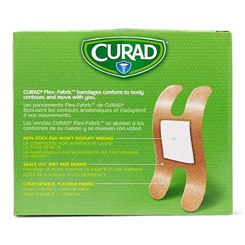 CURAD Flex-Fabric Adhesive Bandages, Knucle, 100 Ct, 1 BOX - Image 4