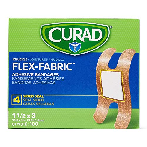 CURAD Flex-Fabric Adhesive Bandages, Knucle, 100 Ct, 1 BOX - Image 3