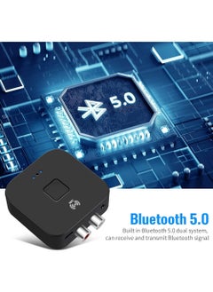 Captaintech Bluetooth 5.0 Audio Receiver Adapter NFC Wireless Bluetooth Extender 3.5Mm AUX or RCA Input Speaker Bluetooth Audio Adapter for Music Streaming Audio Systems Car and Home Stereo Theater Systems  - Image 2