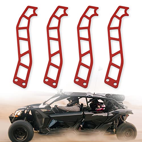 SKYJDM 4PCS Door Latch Handles Compatible with 2017-2022 Can-AM Maverick X3 X RS DS Turbo R Max 2 & 4 Door Models, (Red) - Image 1