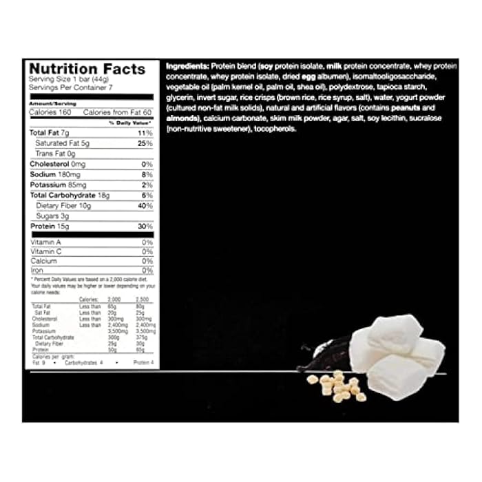 PROTIFIT Ideal Protein Compatible Proti Fit Fluffy Vanilla Crisp High Protein Bars - Image 2