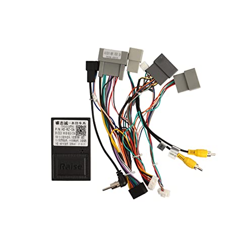 ViaBecs 16-Pin Car Stereo Wire Harness with Canbus Box for Honda CRV 2015–2016 2.4L, Civic 2014–2015, Retain Factory LaneWatch Camera Steering Wheel Control Rear Camera, Plug & Play for Android Radio - Image 1