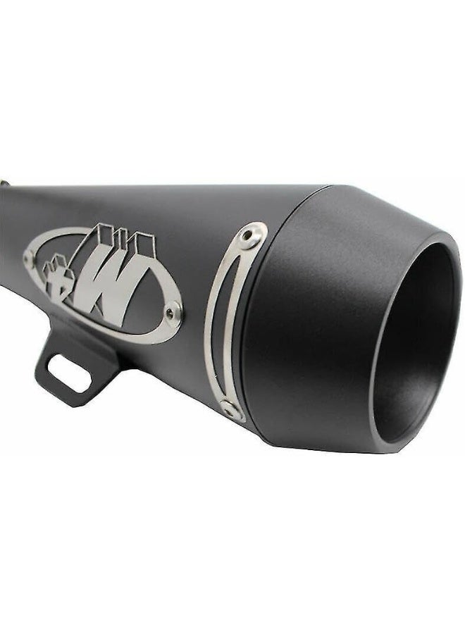 M40 Motorcycle Exhaust Muffler Pipe - Black - Image 2