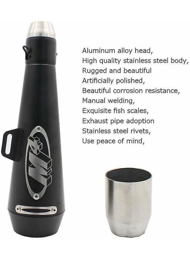 M40 Motorcycle Exhaust Muffler Pipe - Black - Image 3