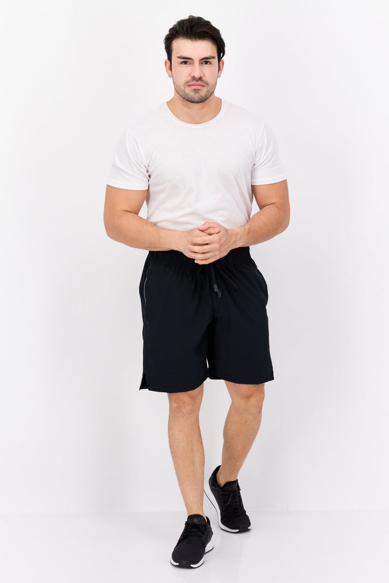 Legend Men Sportswear Fit Drawstring Training  7 Inseam Shorts, Black - Image 4