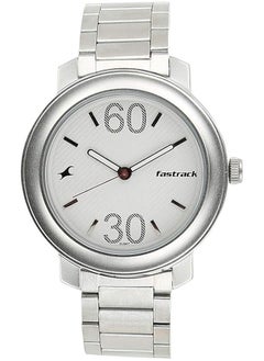 fastrack Straight Lines Analog Black Dial Men Watch 3222Sl01 Black Strap 