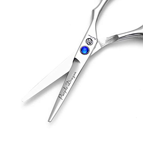 Purple Dragon 4“/5"/5.5"/6"/6.5"/7"/7.5"/8"/9"/10" Sharp Edge Salon Hair Cutting Shears - Pet/Dog Grooming Scissors with Bag - Perfect for Barber or Pet Groomer - Image 2