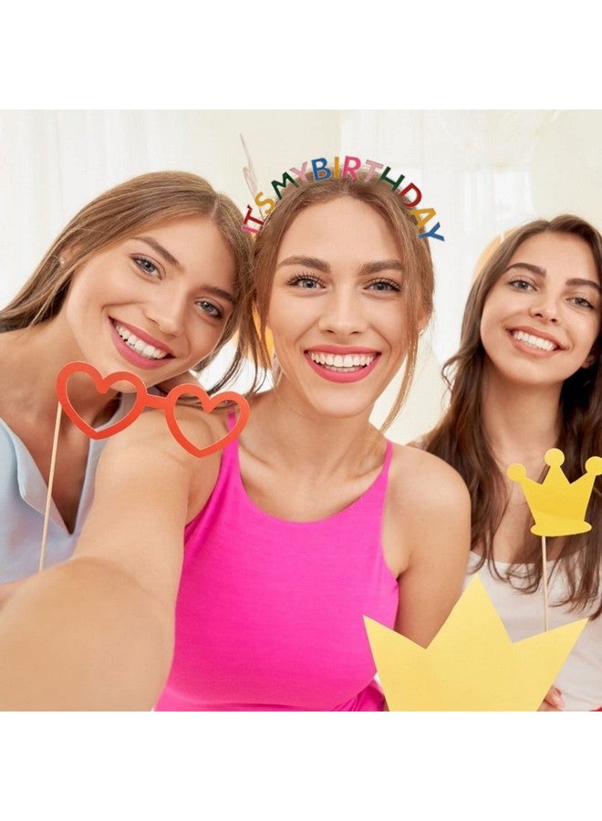 CIEHER Birthday Crown Birthday Headband Rainbow It'S My Birthday Headband Happy Birthday Headband For Women Birthday Girl Headband Birthday Tiara Happy Birthday Decorations Great Gifts - Image 2