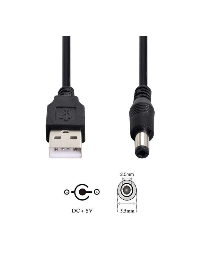 CY Chenyang Cable USB 2.0 A Type Male to 5.5 x 2.5mm DC 5V Power Plug Barrel Straight Connector Charge Cable 100cm - Image 3