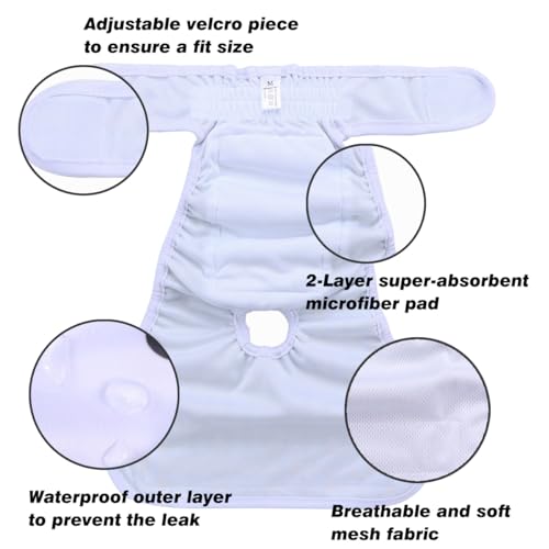 Hi Sprout Female Dog Diaper Reusable Washable Durable Absorbent Cloth Doggie Diapers Pants l2 - Image 2