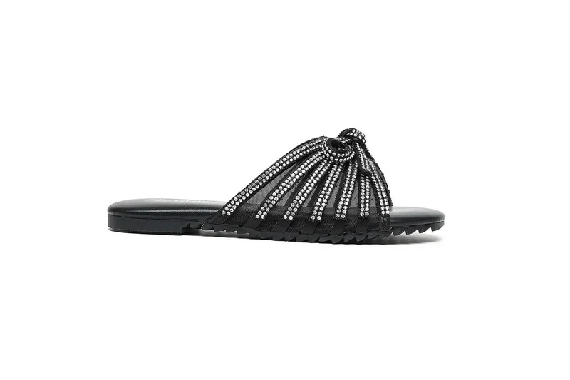 Cuple Girls flat sandals with decorative knot design