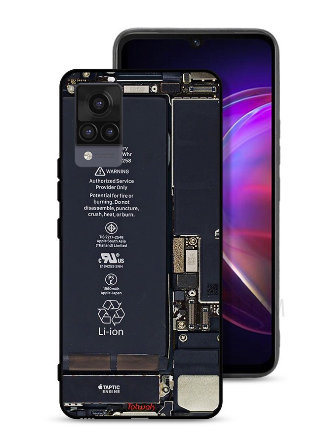 Tolwak Vivo V21 Protective Case Cover Phone Circuit Pattern - Image 1