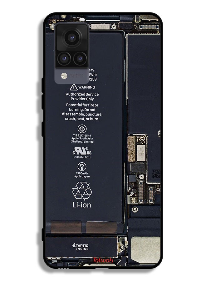 Tolwak Vivo V21 Protective Case Cover Phone Circuit Pattern - Image 2