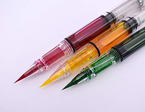 Lanxivi 3PCS Yongsheng 3009 Piston-Filled flexible Brush Tip Fountain Pen Fine to Broad For Sketch,Drawing,Scrapbook and Calligraphy Painting - Image 3