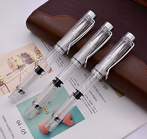 Lanxivi 3PCS Yongsheng 3009 Piston-Filled flexible Brush Tip Fountain Pen Fine to Broad For Sketch,Drawing,Scrapbook and Calligraphy Painting - Image 5