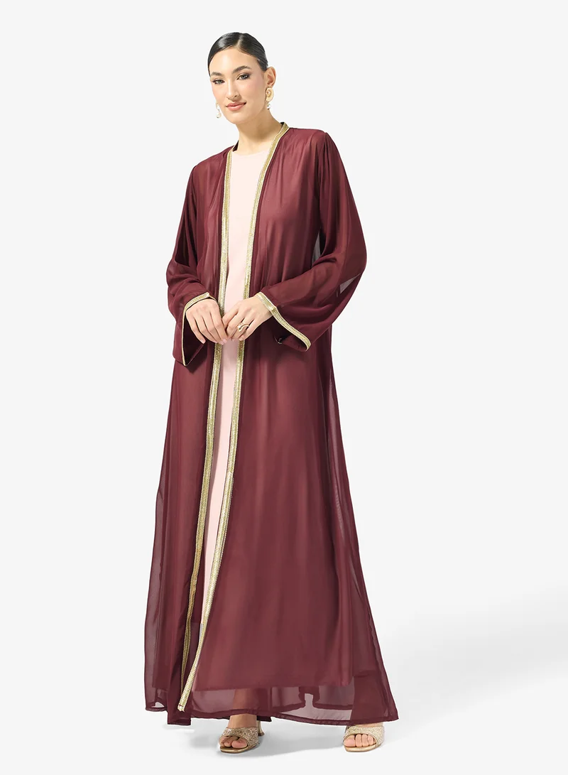 جولدن ابل Chiffon Abaya