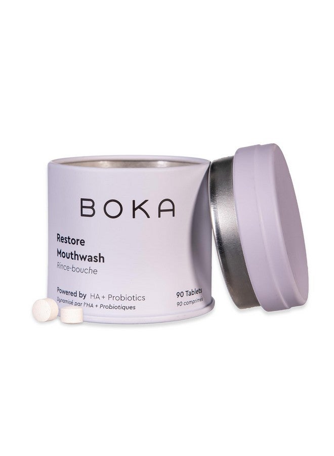 BOKA Boka Travel Mouthwash Tablets - Dental Sensitivity Treatments with Hydroxyapatite, Fluoride/Alcohol Free - Remineralizeing Chewables for Bad Breath (90 Pcs, Mint) - Image 1