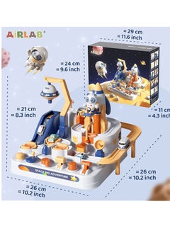 Y&D Car Rescue Adventure Race Track Toys Toddler Girls Kids Ages 4-7 Space Theme Gifts Playset Educational Learning  - Image 4