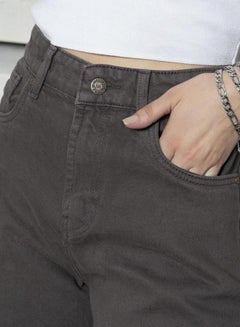 HIGH STAR Plain High Rise Shorts with Belt Loops by Styli  - Image 4
