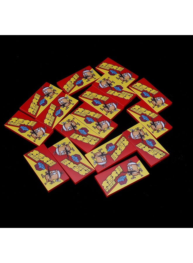 Printed 2x 4 Fighting Small Yellow Chicken Great Geely 87079 Assembly Accessories Model Compatible With Lego Toys - Image 2