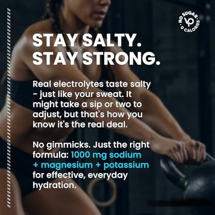 Venture Pal Sugar-Free Electrolyte Packets | High Sodium Hydration Mix for Endurance & Recovery | Zero Calorie | Variety Flavors | 16 Sticks - Image 3