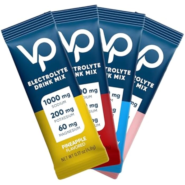 Venture Pal Sugar-Free Electrolyte Packets | High Sodium Hydration Mix for Endurance & Recovery | Zero Calorie | Variety Flavors | 16 Sticks - Image 1