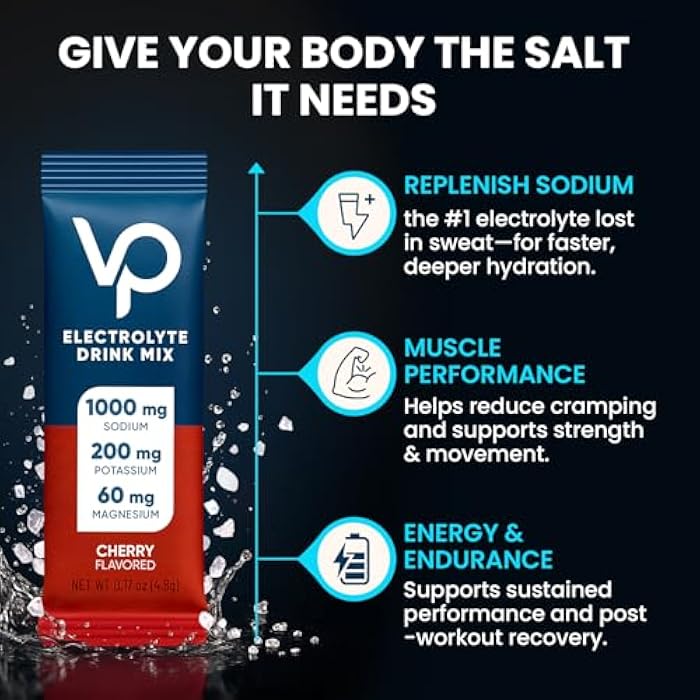 Venture Pal Sugar-Free Electrolyte Packets | High Sodium Hydration Mix for Endurance & Recovery | Zero Calorie | Variety Flavors | 16 Sticks - Image 5