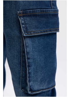 DeFacto Boy Cargo Jogger Denim Trousers  - Image 5