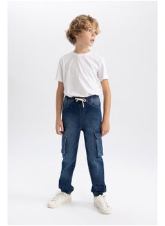 DeFacto Boy Cargo Jogger Denim Trousers  - Image 2
