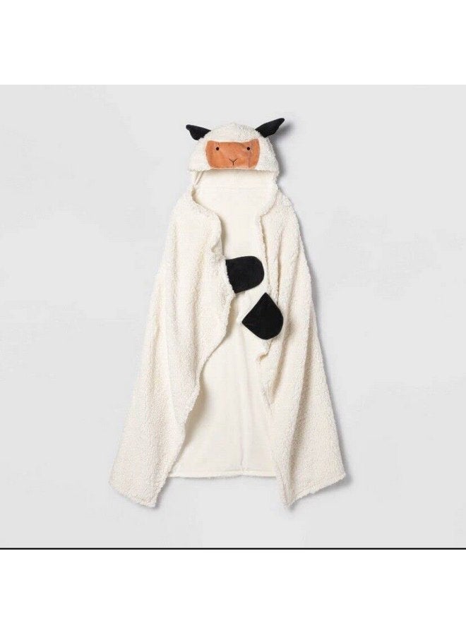 بيلوفورت بطانية Pillowfort™ ذات القلنسوة بأنماط مختلفة (لون لحم الضأن، لون كريمي) - Image 3