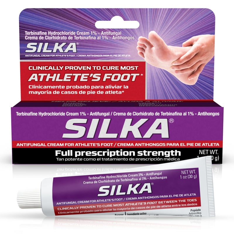 SILKA Anti-Fungal Cream, Clinical Anti-Fungus Foot Treatment, Jock Itch & Ringworm Remedy, Maximum Strength, Fast-Acting Relief from Itching & Burning, 1 Oz - Image 1