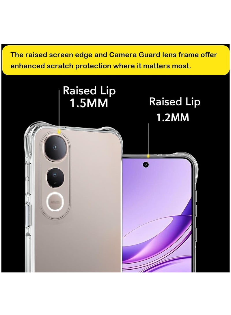 CHEROSIN Phone Case For vivo V50 Lite 5G Crystal Clear Ultra Slim Anti Scratch Shockproof Protective TPU Back Cover  - Image 2