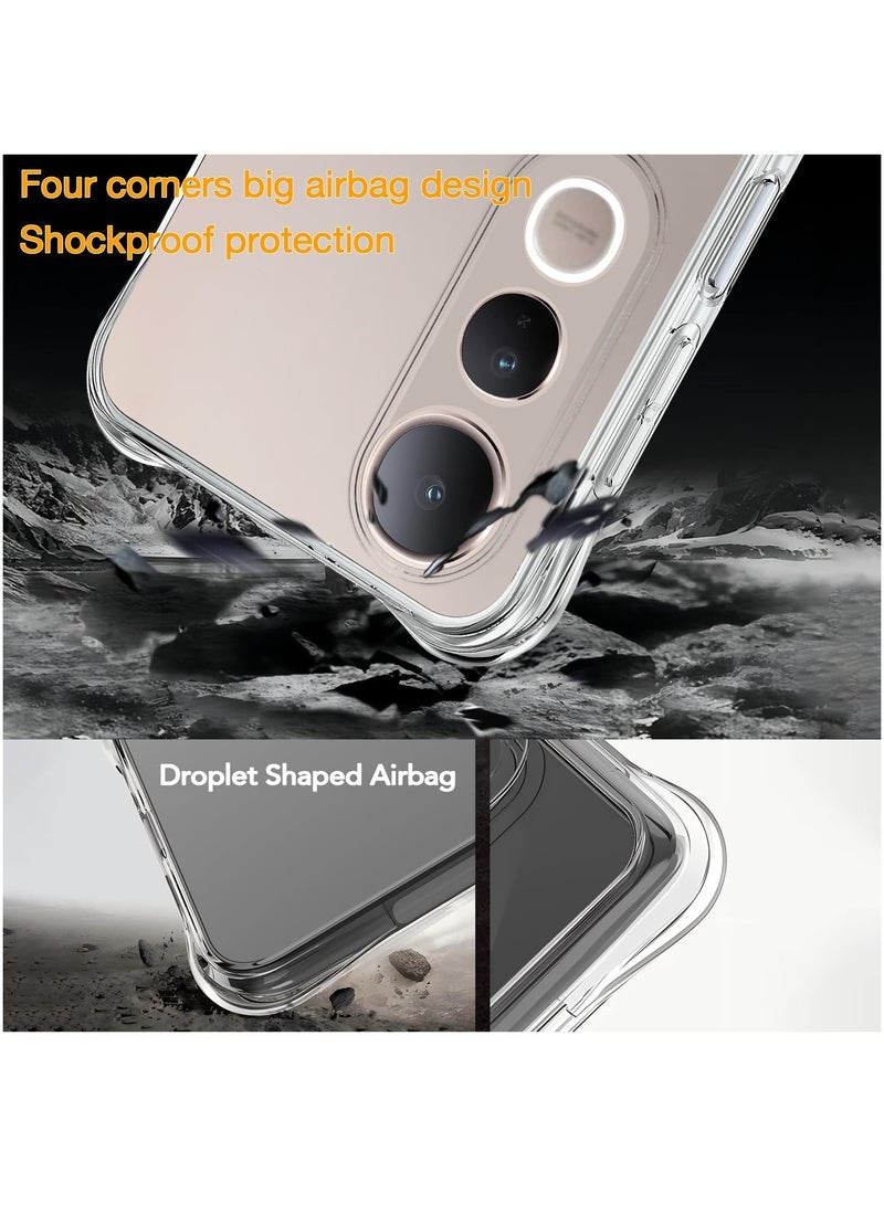 CHEROSIN Phone Case For vivo V50 Lite 5G Crystal Clear Ultra Slim Anti Scratch Shockproof Protective TPU Back Cover  - Image 3