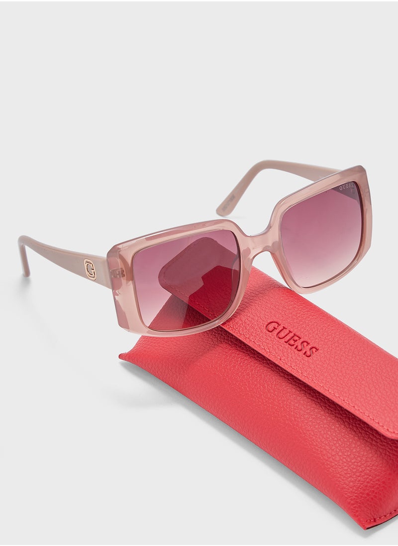 GUESS Square Oversize Flat Sunglasses  - Image 5