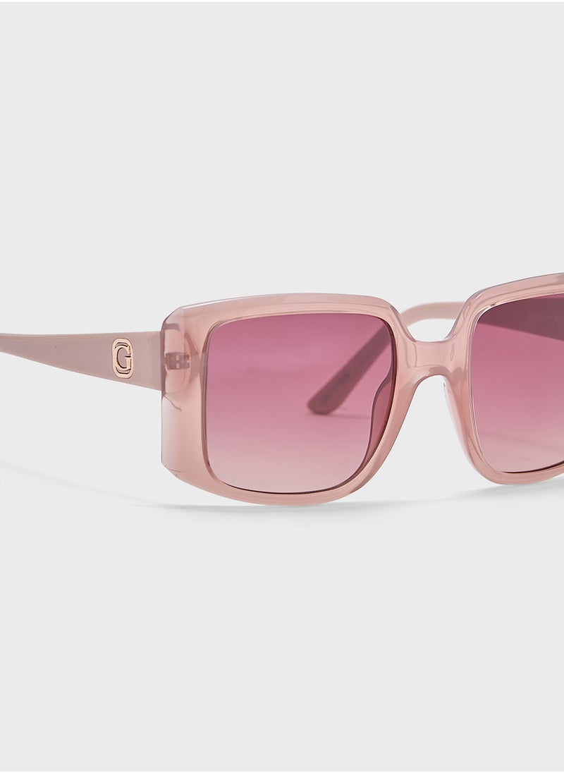 GUESS Square Oversize Flat Sunglasses  - Image 4