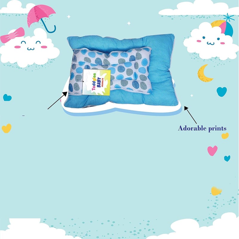 Toddylon Baby Bags Baby 3 in 1 Baby Bed | Baby Wrapper | Holder | Newborn Baby Boys Girls | Wearable Blankets | Cotton (0-6 Months) Blue, - Image 2