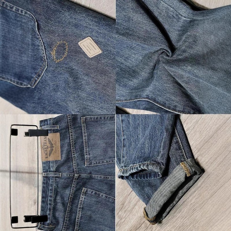 Unisex Classic Denim Jeans Loose Fit Daily Outdoor Wear - Image 5
