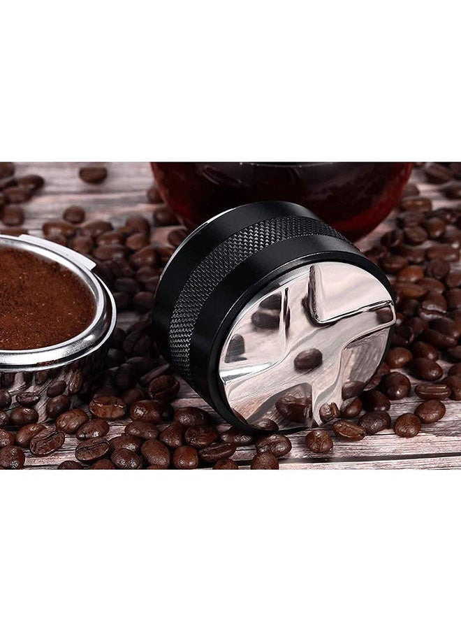 IKBEN - Espresso 2 In 1 Coffee Distributor And Tamper Black/Silver 53mm - Image 1