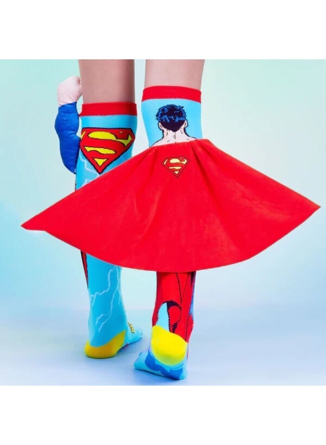 Madmia Socks Ages 6-99 One Size Fits Most - Superman Novelty Socks - Image 1