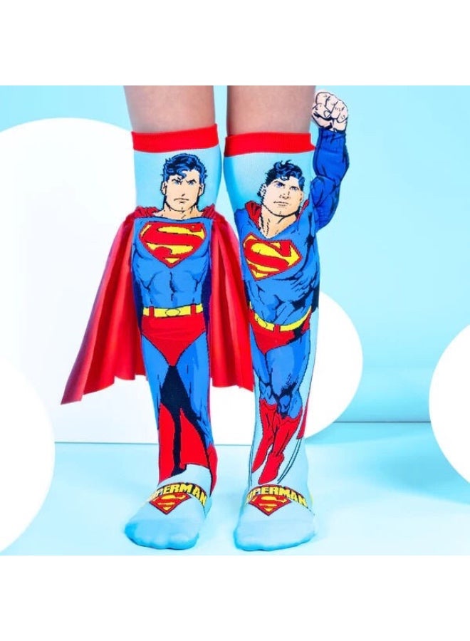 Madmia Socks Ages 6-99 One Size Fits Most - Superman Novelty Socks - Image 2