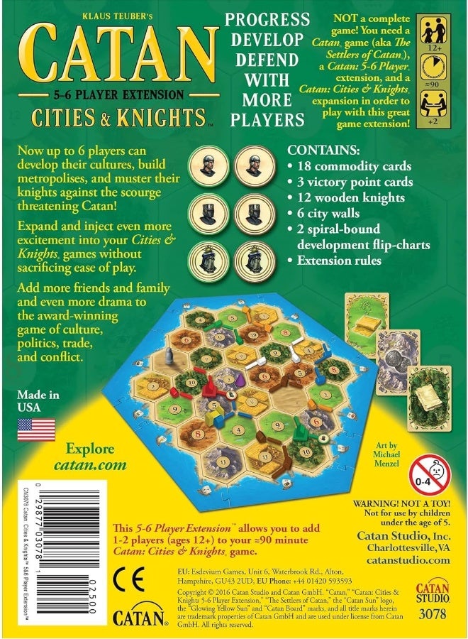 CATAN | Catan Cities and Knights 5 and 6 Player | Board Game EXTENSION - Image 2