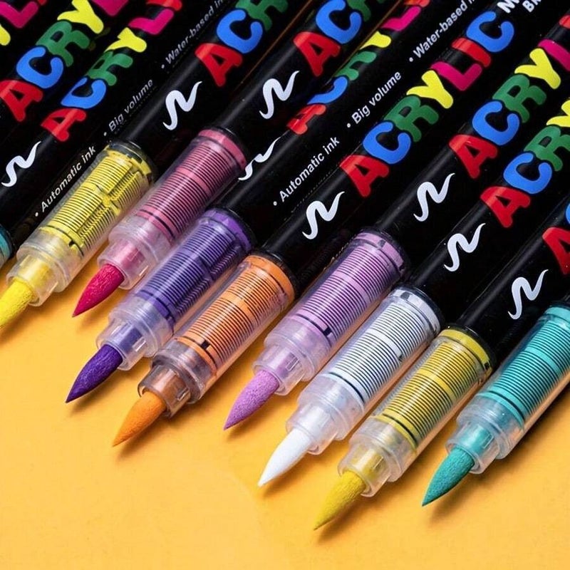 Shein 12/24/48/72 Color Acrylic Marker Pens - Vibrant Art Supplies for Artists & Hobbyists - Image 4