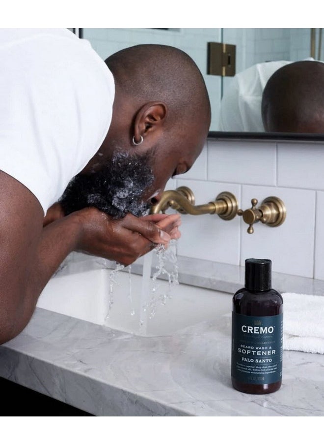 cremo Remo Palo Santo (Reserve Collection) Beard Wash & Softener Moisturizes Styles And Reduces Beard Itch For All Lengths Of Facial Hair 6 Fluid Oz  - Image 4