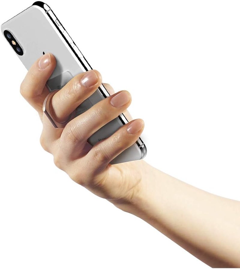 iRing Original, Made in Korea, Phone Ring Holder, Cell Phone Grip Stand, Compatible with iPhone, Galaxy, and Other Smartphones (Silver) - Image 3
