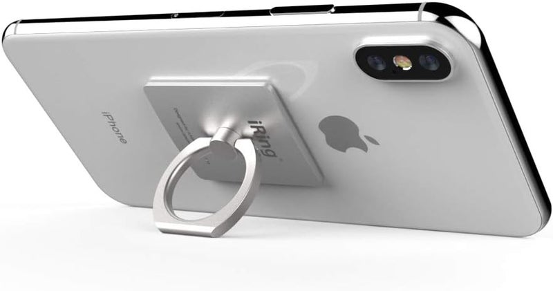 iRing Original, Made in Korea, Phone Ring Holder, Cell Phone Grip Stand, Compatible with iPhone, Galaxy, and Other Smartphones (Silver) - Image 4