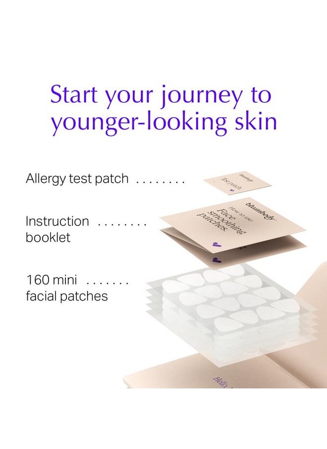 Face & Forehead Wrinkle Patches Mini Anti Wrinkle Facial Patches To Smooth Eye Mouth Forehead Wrinkles Nonsilicone Face Tape For Fine Wrinkles Between Eyes & Face 160 Face Patches