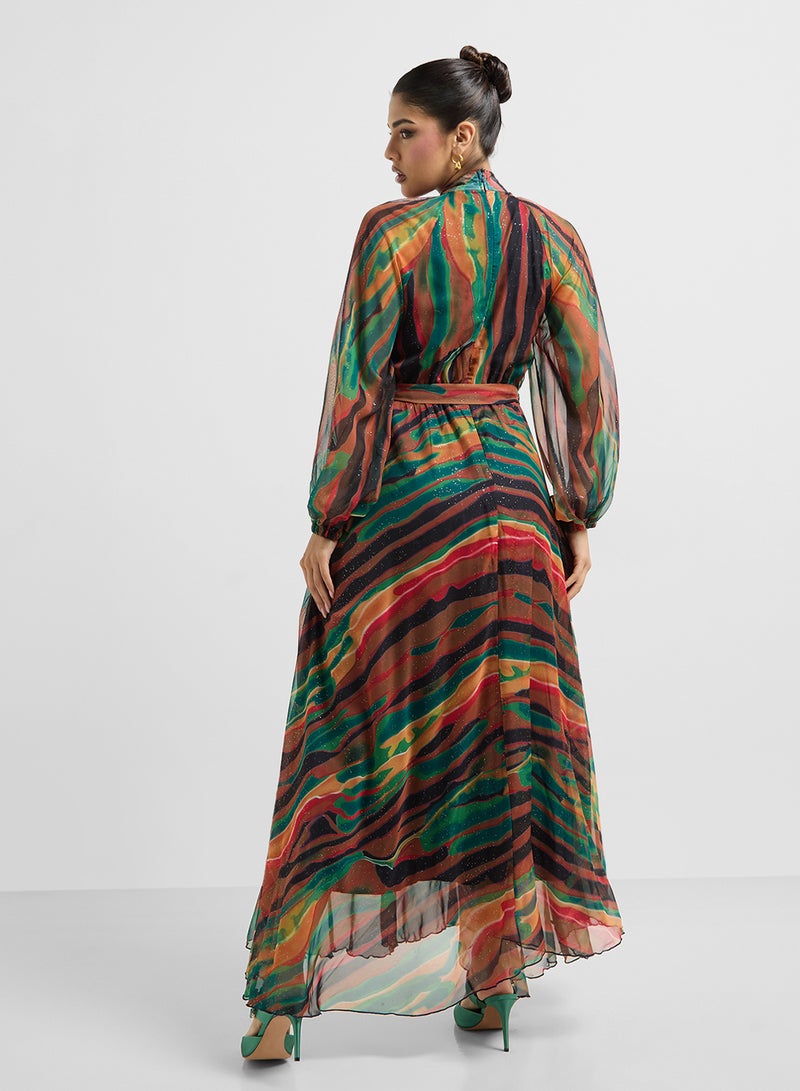 Khizana Abstract Print Dress  - Image 2