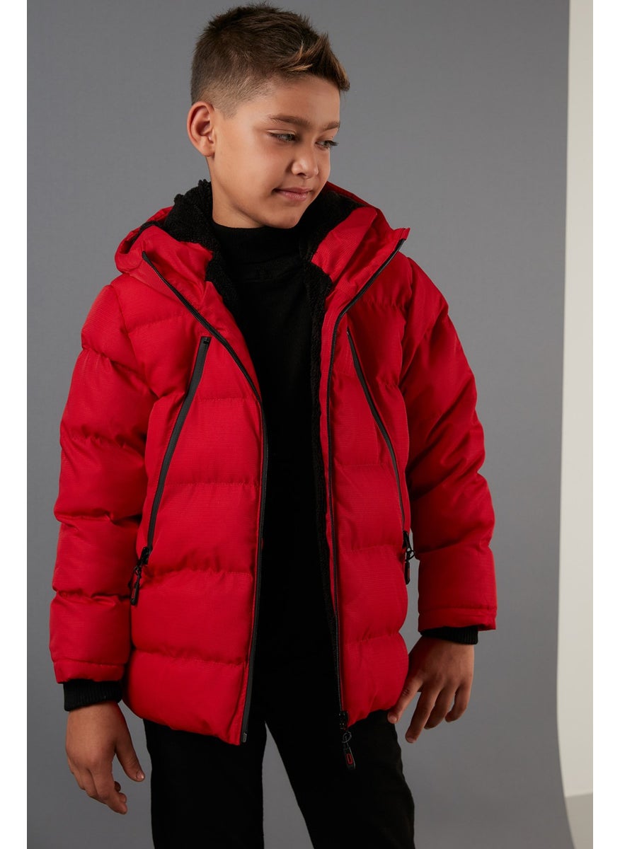 Plush Lined Hooded Puffer Coat with Zipper Pockets Boys' Coat 5760040 - pzsku/ZF3D4DE0E9AECA5118F8BZ/45/_/1725790835/cf17c198-933f-43d3-ad65-8ffcc6112322