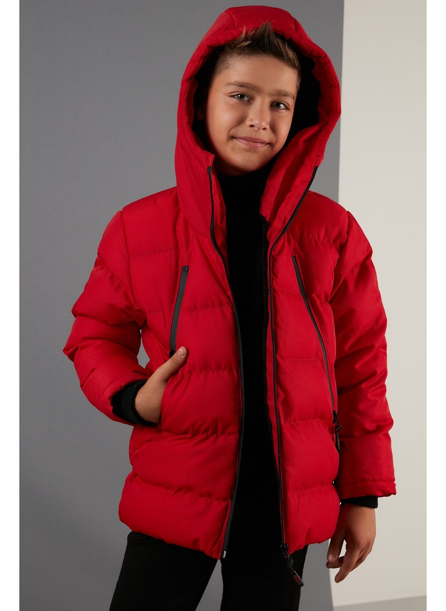 Plush Lined Hooded Puffer Coat with Zipper Pockets Boys' Coat 5760040 - pzsku/ZF3D4DE0E9AECA5118F8BZ/45/_/1728060551/3b2f971d-9f66-4f9a-9967-00d1d91487dc