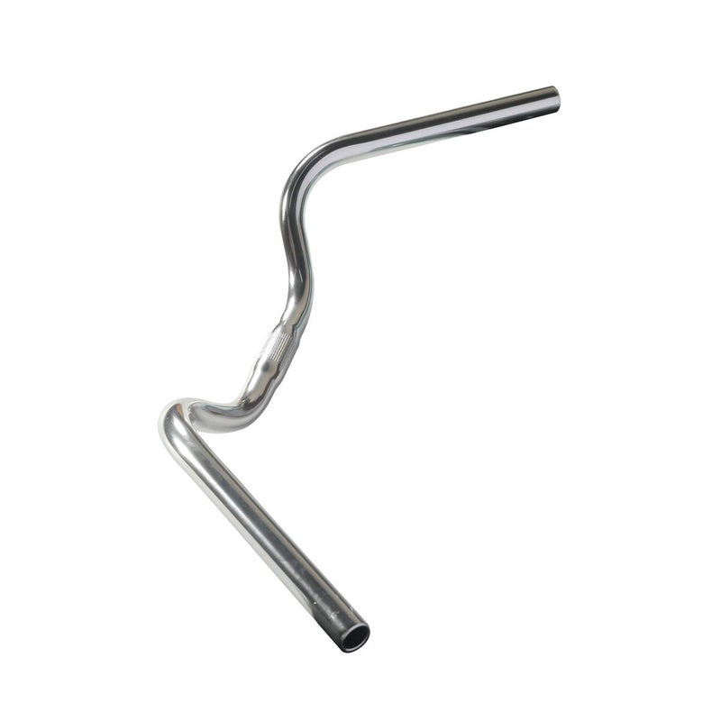 SENQI Mountain Bike Road Bike Handlebar Vintage Style Riser Bar Aluminum Alloy 222MM x 254MM x 600MMSilver